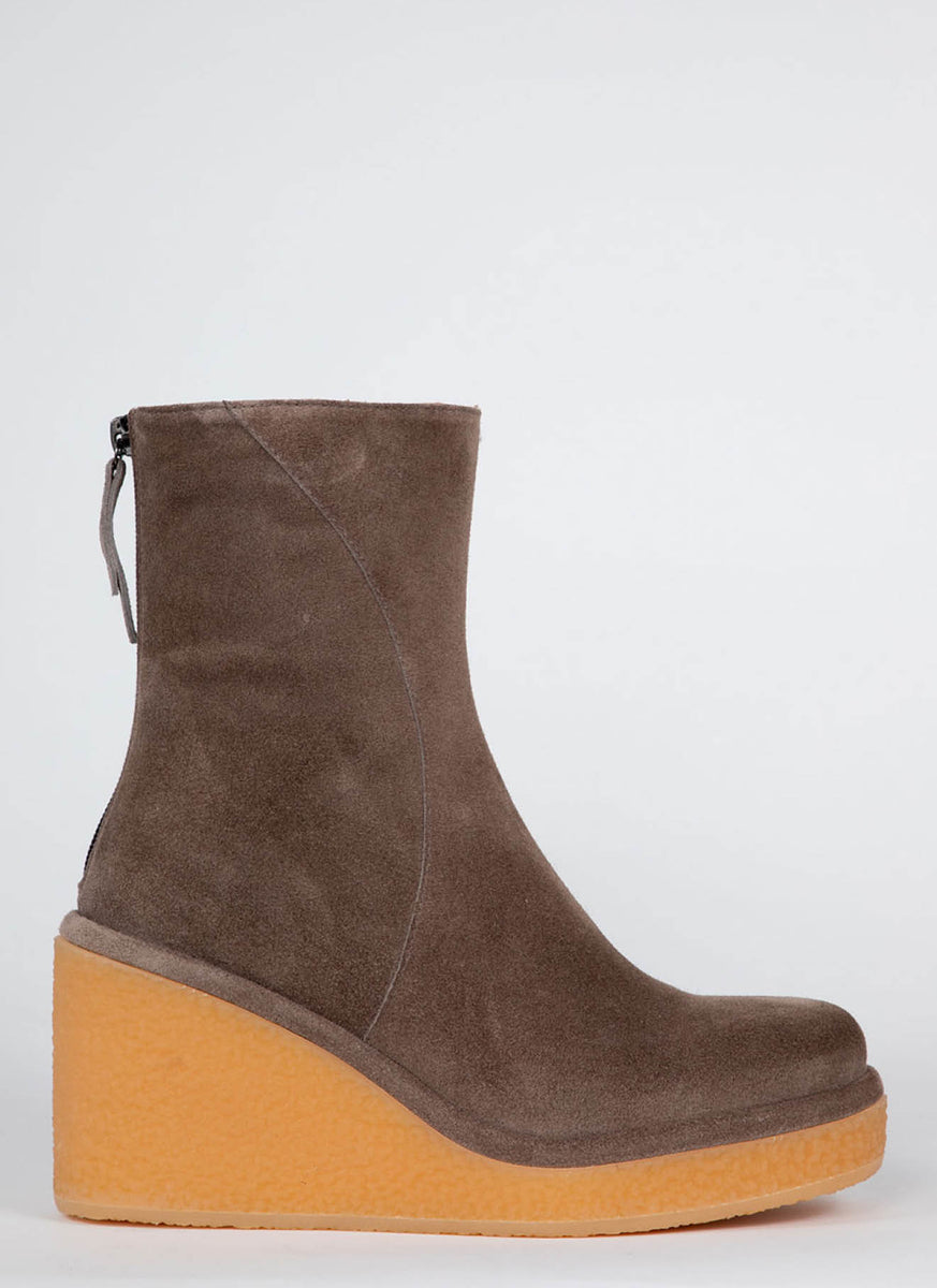 Grey on sale wedge boot