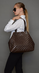 AMBER Olive Studded - Carla Mancini Handbags