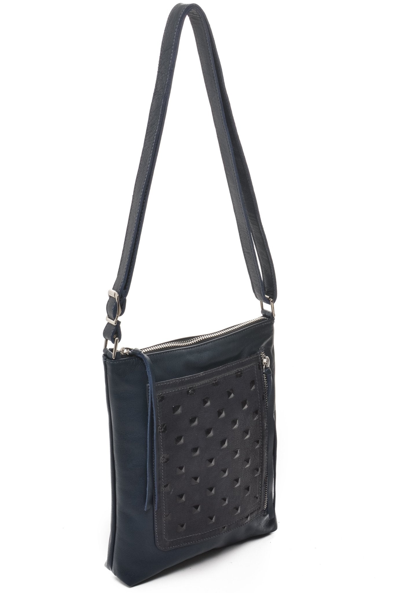 EMMA Navy Studs - Carla Mancini Handbags