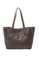 LINA Brown Studded - Carla Mancini Handbags