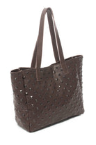 LINA Brown Studded - Carla Mancini Handbags