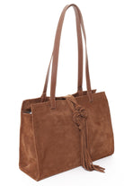 MONTEREY Tan Suede - Carla Mancini Handbags