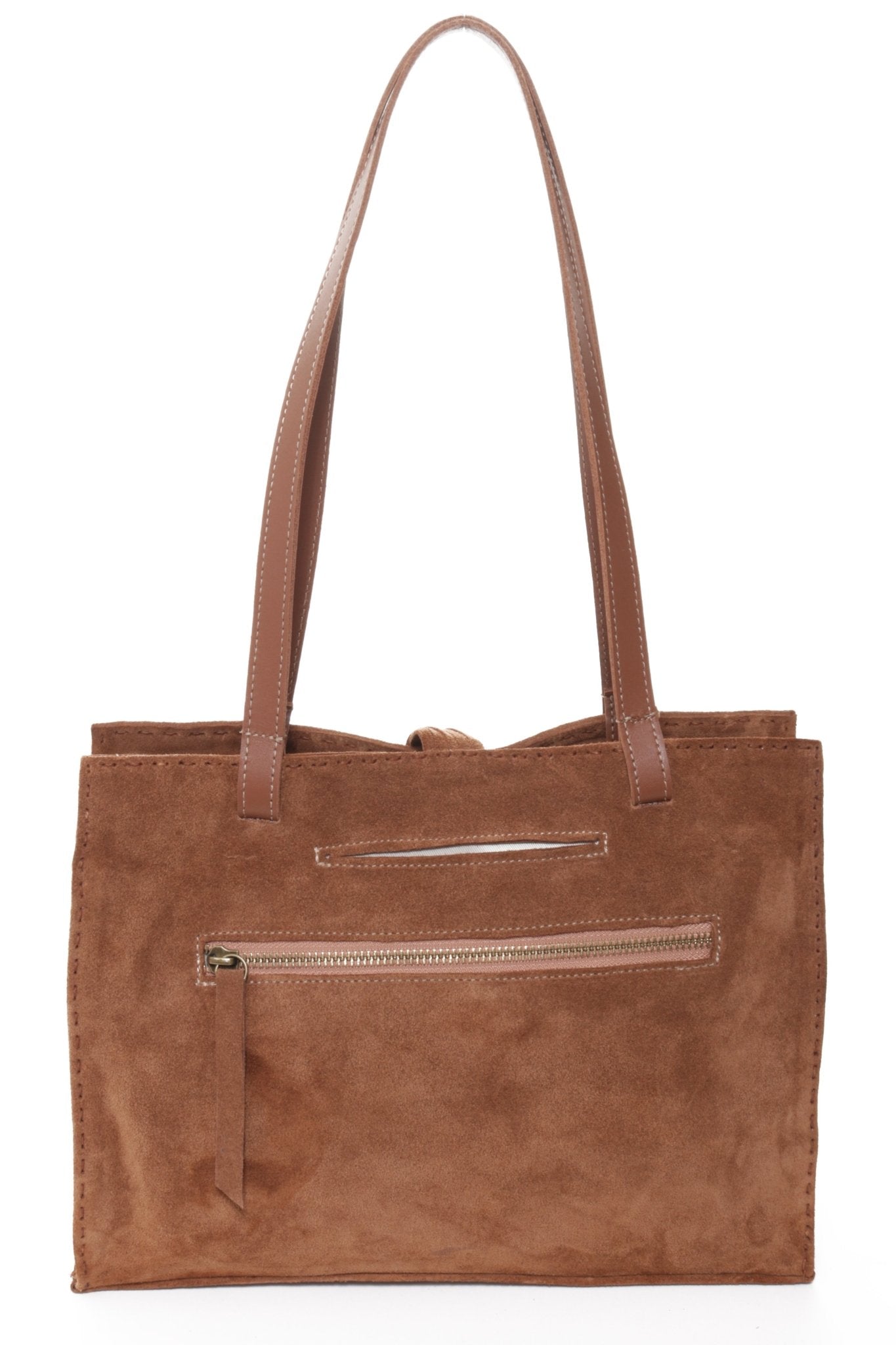 MONTEREY Tan Suede - Carla Mancini Handbags