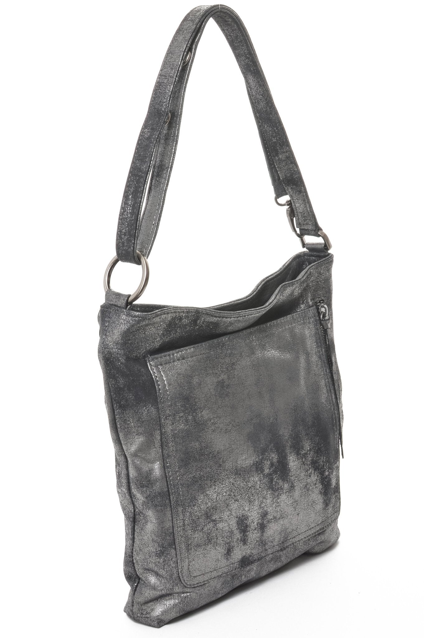 RILEY Black Silver - Carla Mancini Handbags